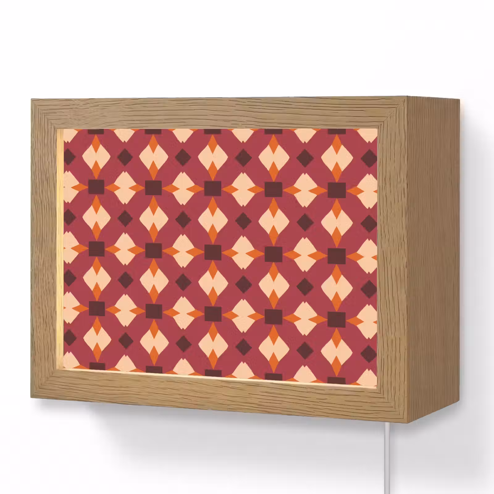 Lightbox - Wandlamp - Retro - Patroon - Kleurrijk — 1