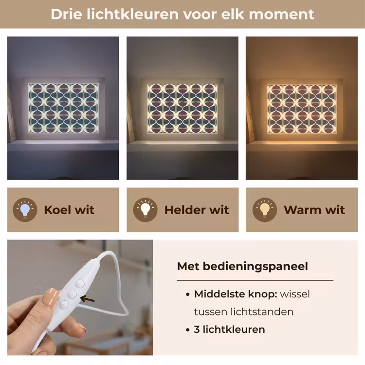 Lightbox - Wandlamp - Abstract - Retro - Kleurrijk — 7