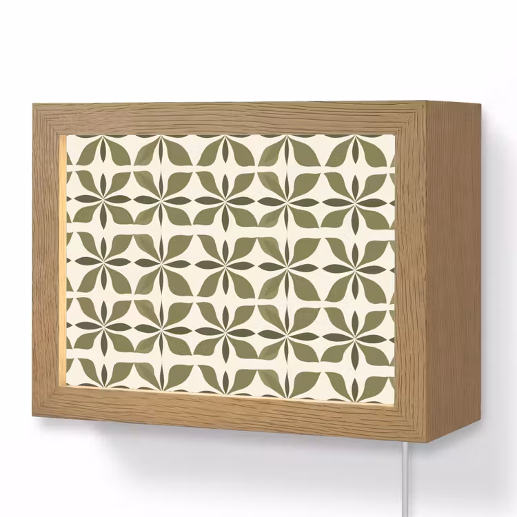 Lightbox - Wandlamp - Botanisch - Retro - Groen — 1