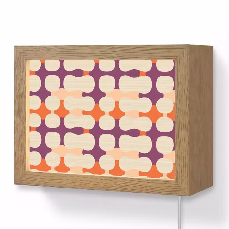 Lightbox - Wandlamp - Modern - Patroon - Kleurrijk — 1