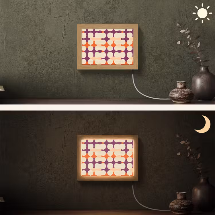 Lightbox - Wandlamp - Modern - Patroon - Kleurrijk — 3