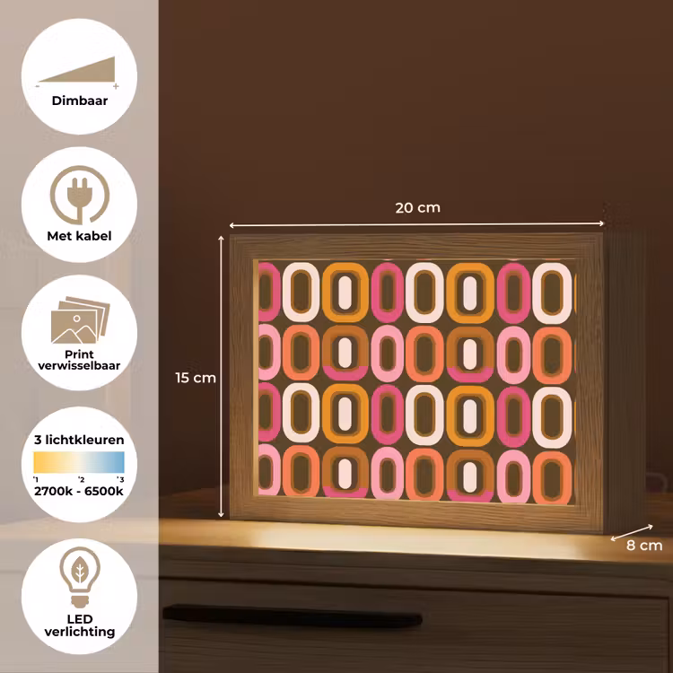 Lightbox - Wandlamp - Modern - Retro - Kleurrijk — 9
