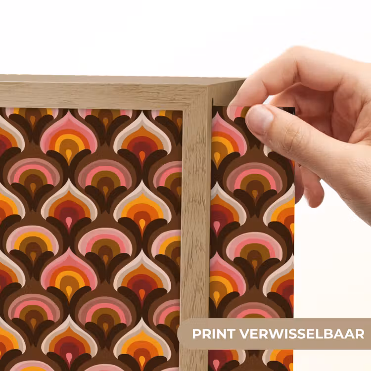 Lightbox - Wandlamp - Patroon - Retro - Kleurrijk — 6