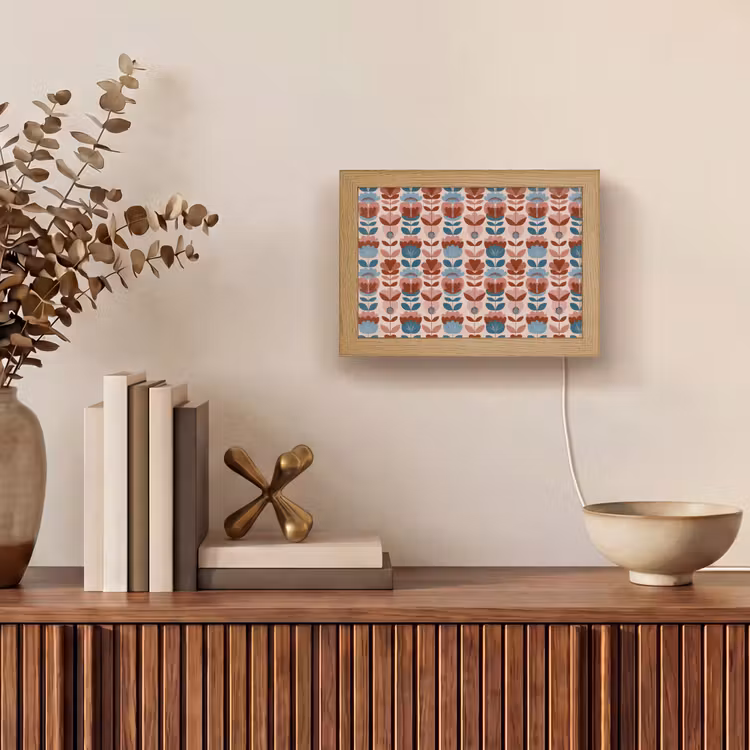 Lightbox - Wandlamp - Vintage - Motief - Kleurrijk — 4