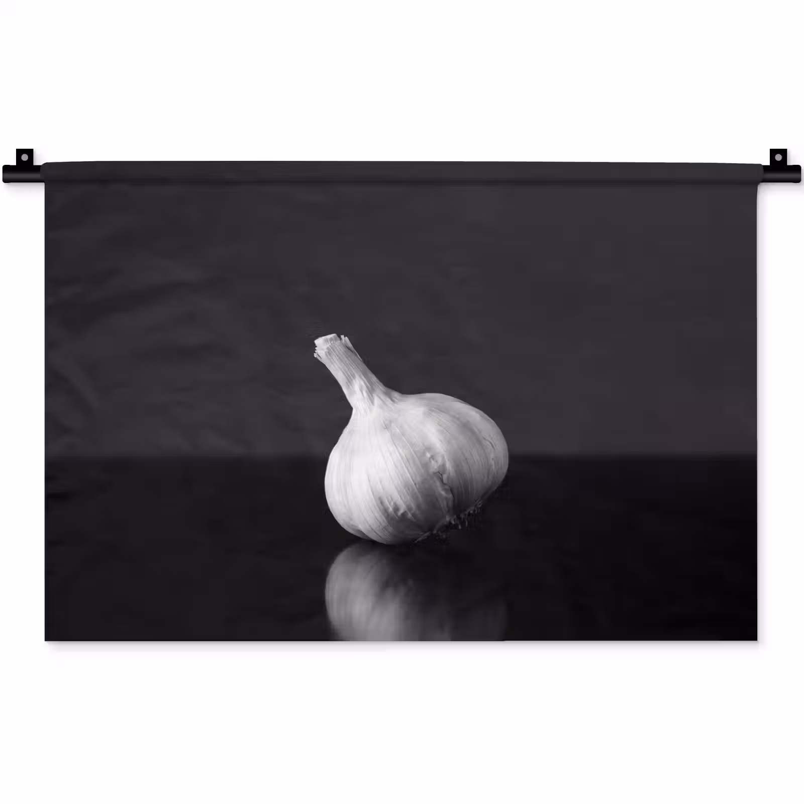 Wandkleed - Knoflook - Zwart - Wit — 1