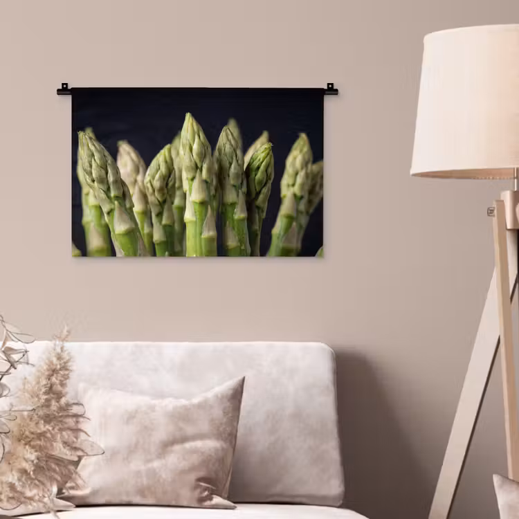 Wandkleed - Asperges - Groen - Zwart — 2