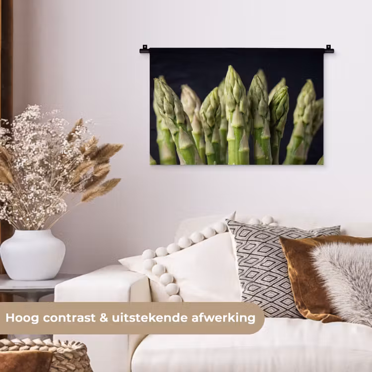 Wandkleed - Asperges - Groen - Zwart — 4