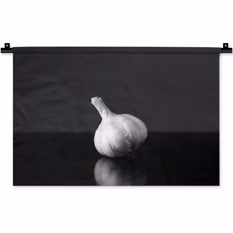 Wandkleed - Knoflook - Zwart - Wit — 1