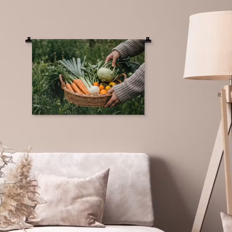 Wandkleed - Veld - Groenten - Biologisch - Oogst — 2