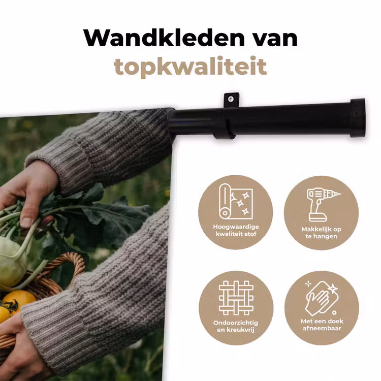Wandkleed - Veld - Groenten - Biologisch - Oogst — 3