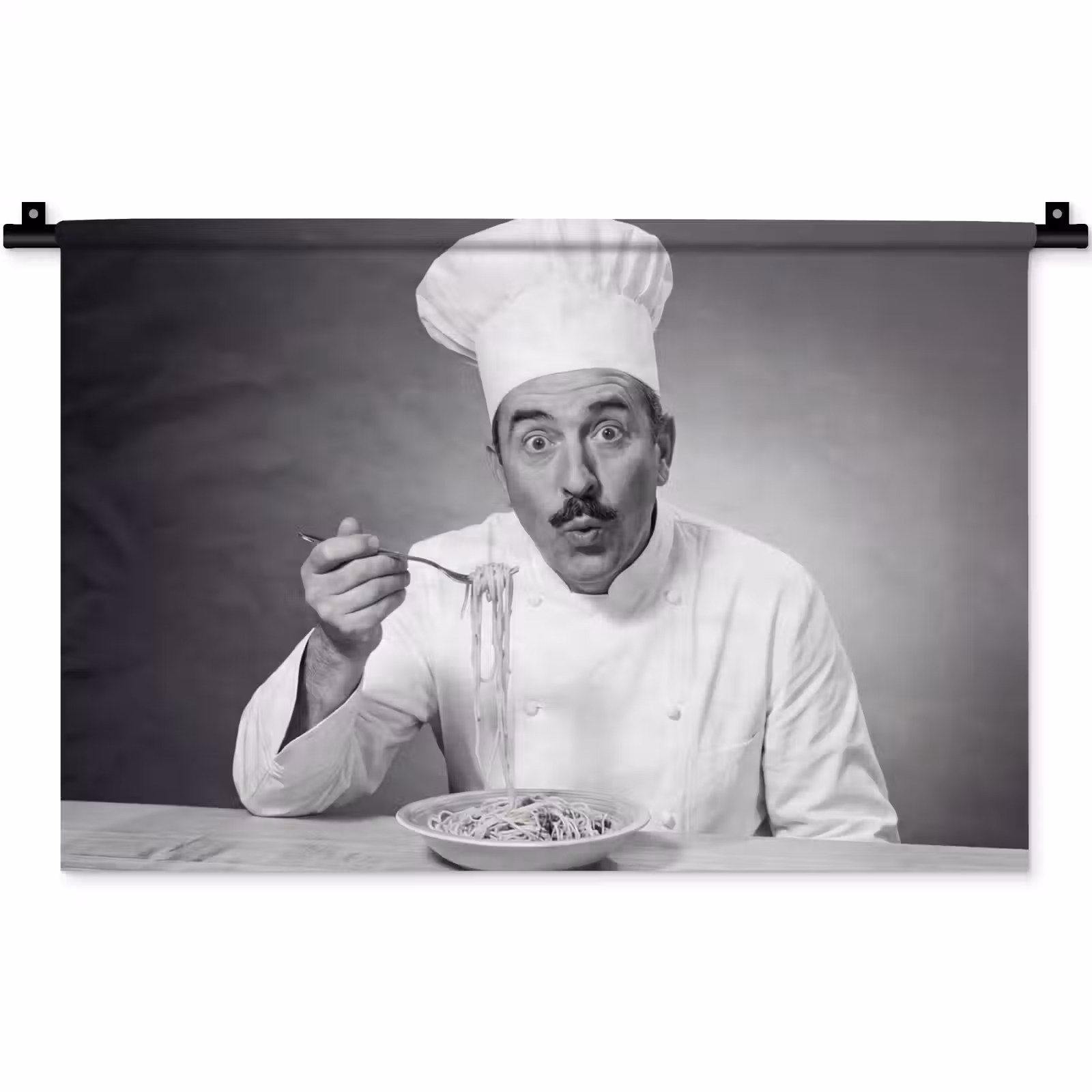 Wandkleed - Chef - Spaghetti - Pasta — 1