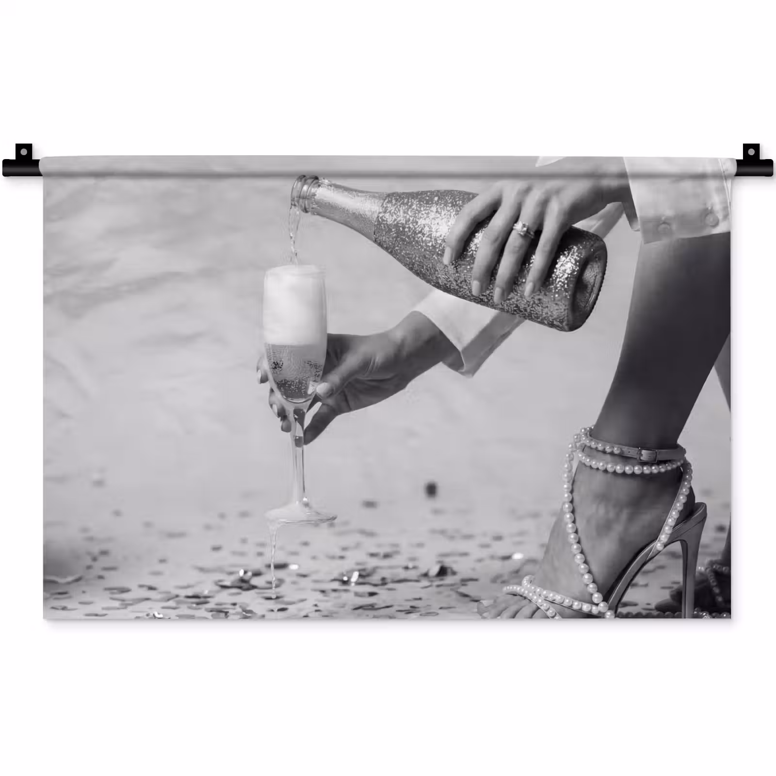 Wandkleed - Feestelijk - Champagne - Discobal — 1