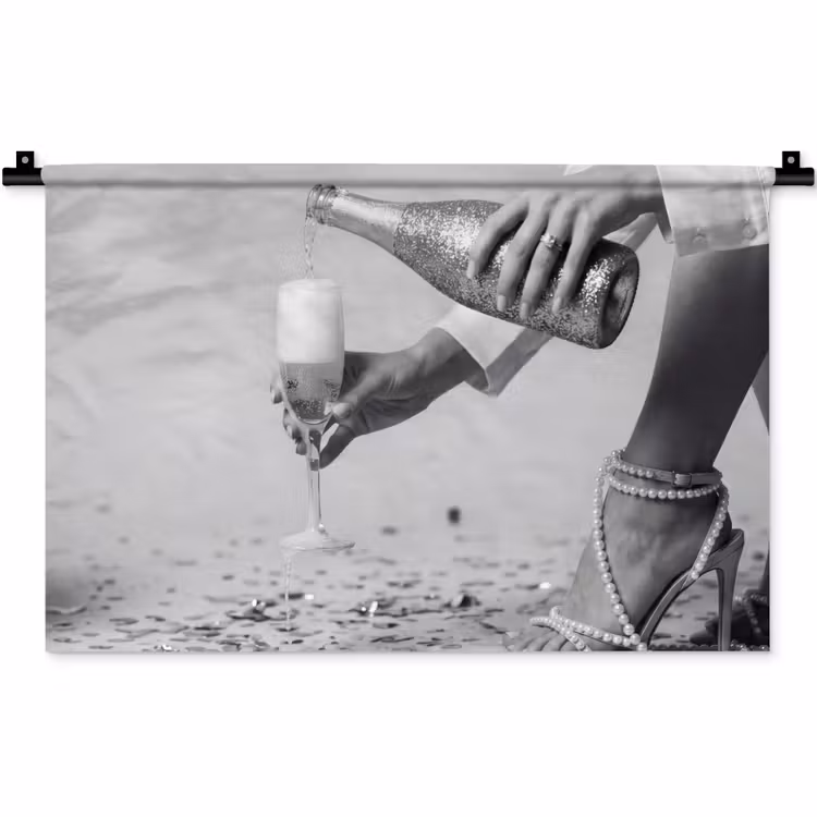 Wandkleed - Feestelijk - Champagne - Discobal — 1