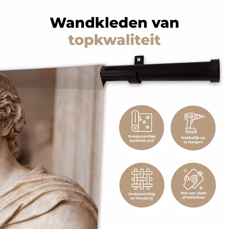 Wandkleed - Klassiek - Marmer - Wijn — 3
