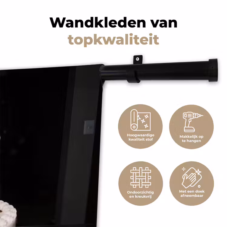 Wandkleed - Verjaardag - Krulspeld - Oma — 3