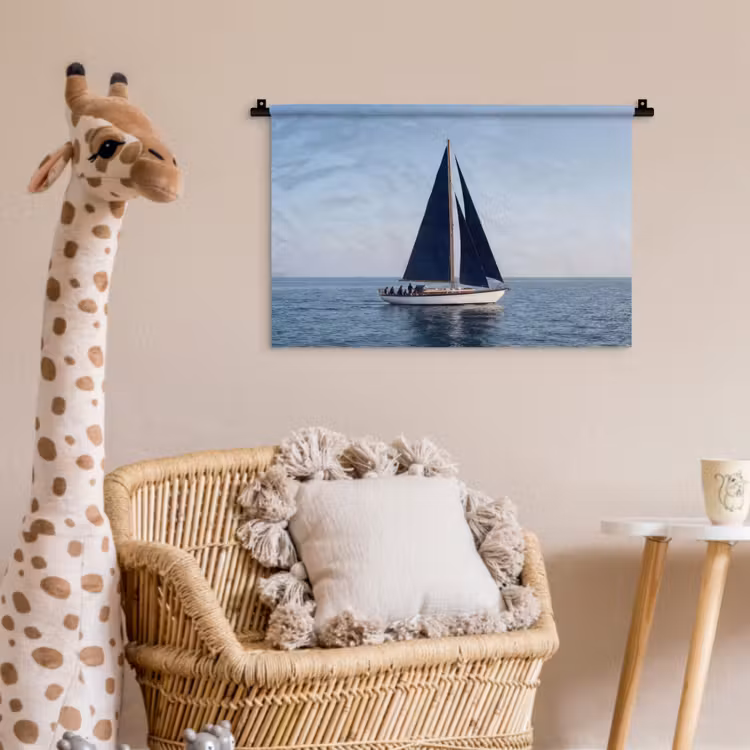 Wandkleed - Zeilboot - Zee - Blauw — 5
