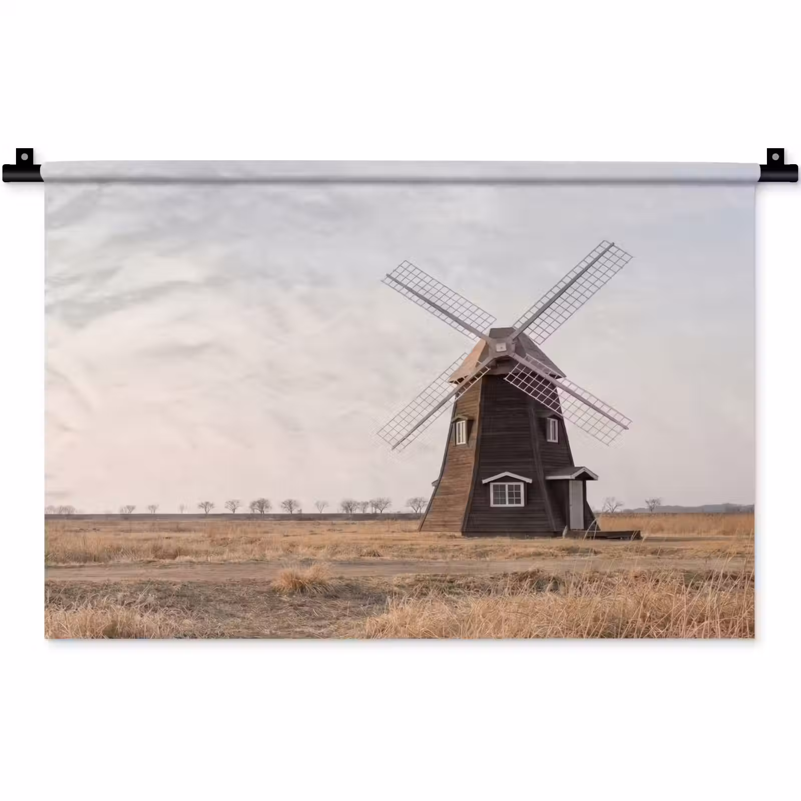 Wandkleed - Windmolens - Landschap - Veld — 1