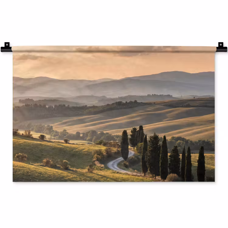 Wandkleed - Toscaans - Landschap - Heuvels — 1