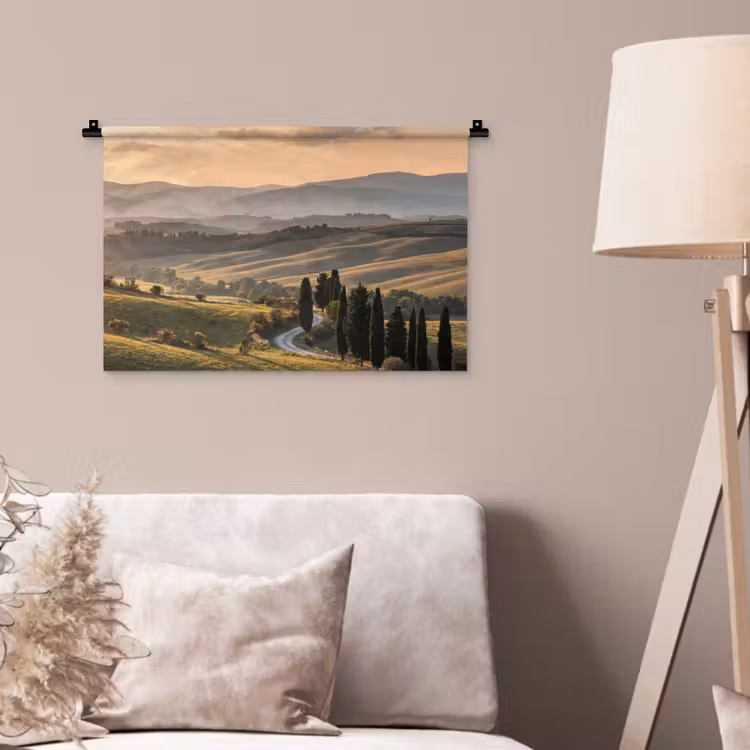 Wandkleed - Toscaans - Landschap - Heuvels — 2