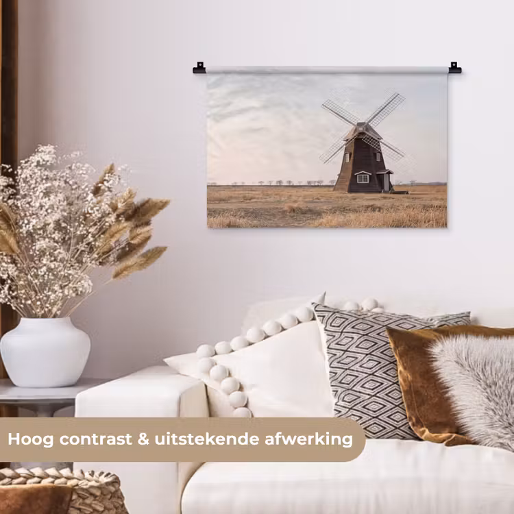 Wandkleed - Windmolens - Landschap - Veld — 4