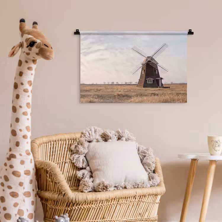 Wandkleed - Windmolens - Landschap - Veld — 5
