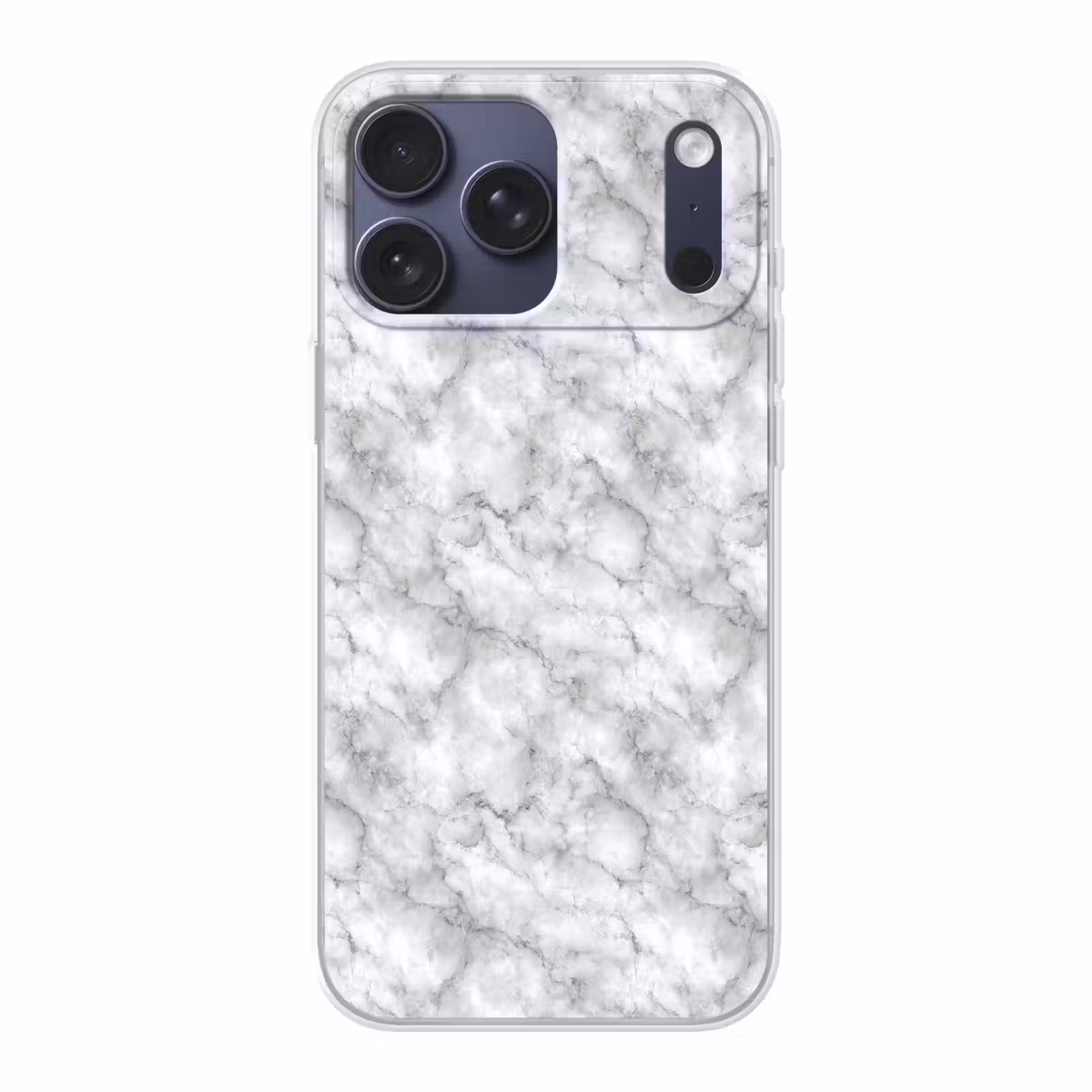 Telefoonhoesje Softcase - Grijs - Marmer - Klassiek - Aders — 1