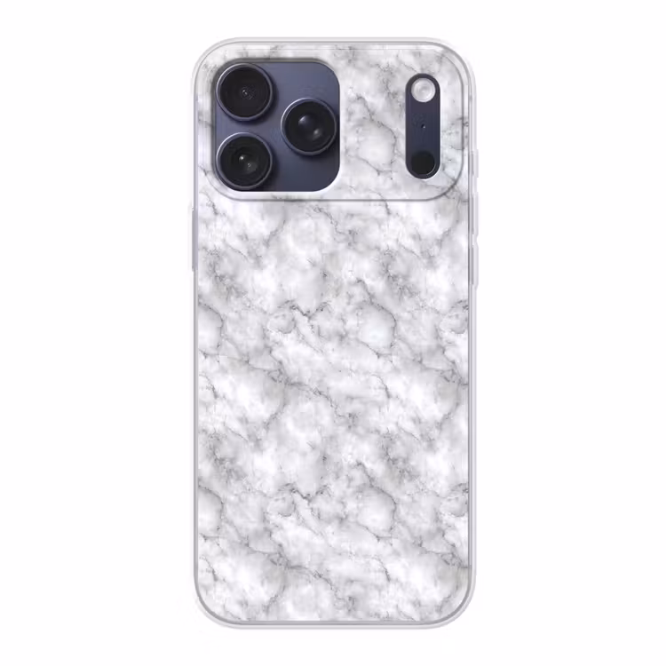 Telefoonhoesje Softcase - Grijs - Marmer - Klassiek - Aders — 1