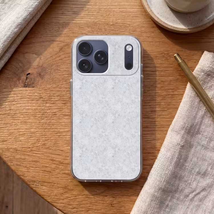 Telefoonhoesje Softcase - Grijs - Terrazzo-effect - Beton — 2