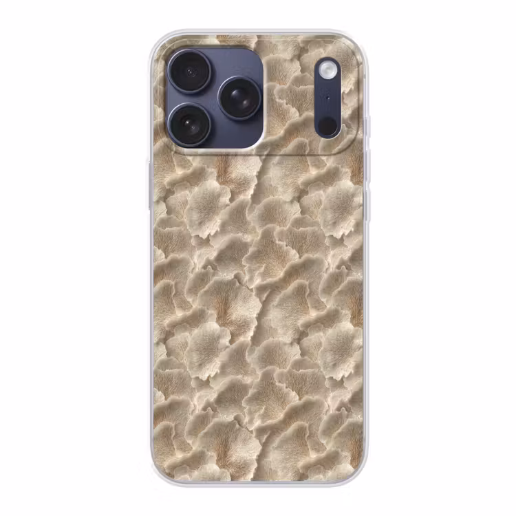Telefoonhoesje Softcase - Waaierstructuren - Beige - Vezeltextuur — 1