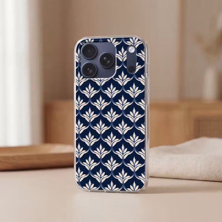 Telefoonhoesje Softcase - Modern - Ontwerp - Blauw — 3