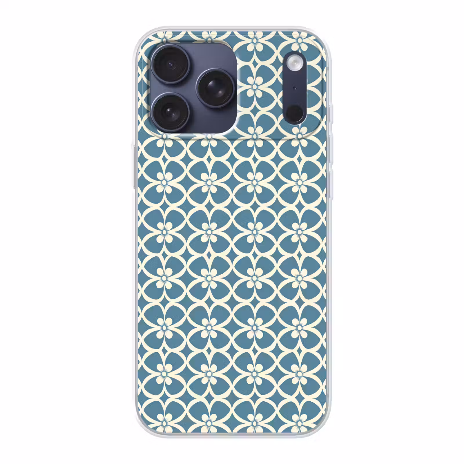 Telefoonhoesje Softcase - Patroon - Symmetrisch - Blauw — 1