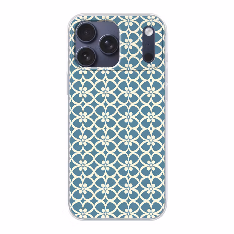 Telefoonhoesje Softcase - Patroon - Symmetrisch - Blauw — 1
