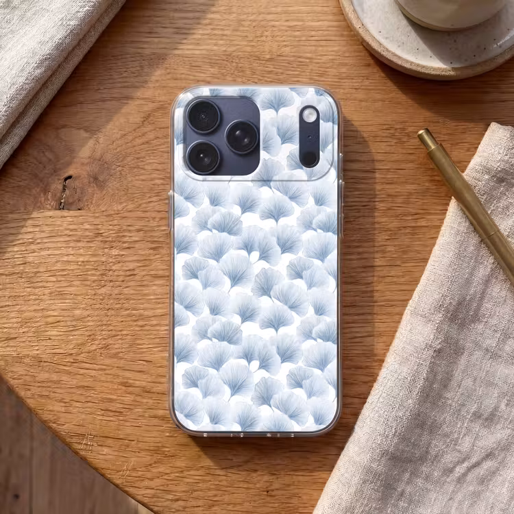 Telefoonhoesje Softcase - Waaier - Modern - Blauw — 2