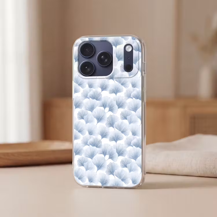 Telefoonhoesje Softcase - Waaier - Modern - Blauw — 3