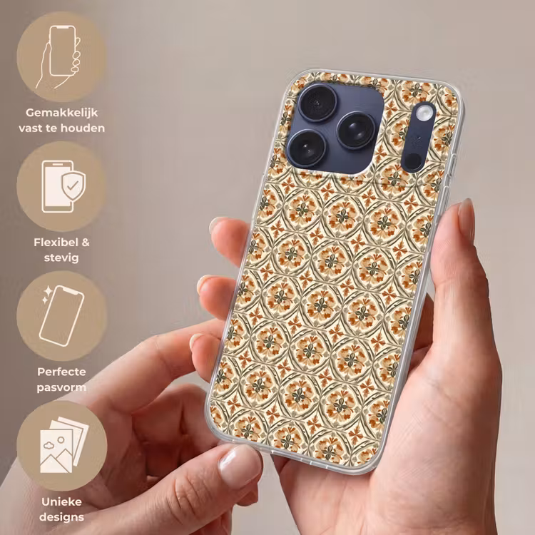 Telefoonhoesje Softcase - Elegant - Antiek - Kleurrijk — 4
