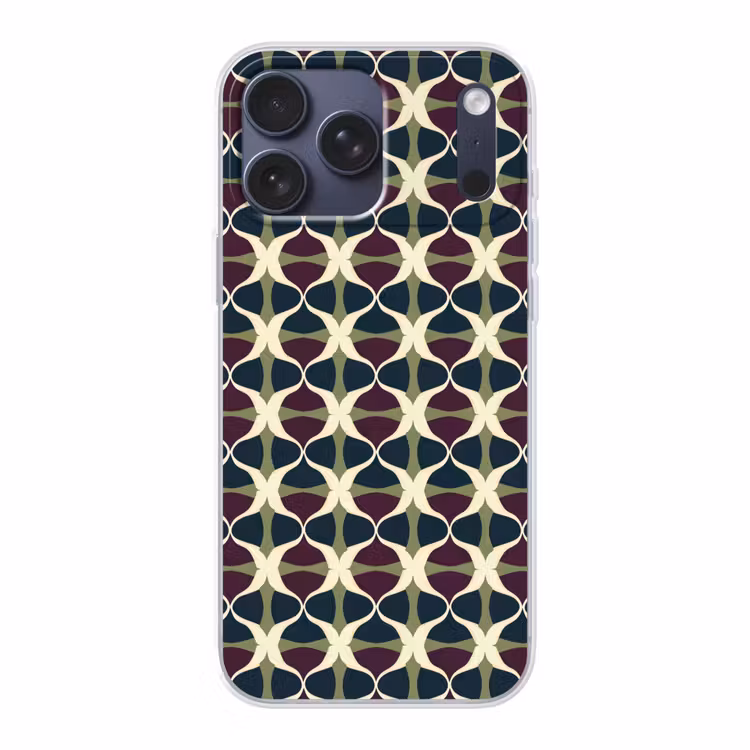 Telefoonhoesje Softcase - Abstract - Retro - Kleurrijk — 1