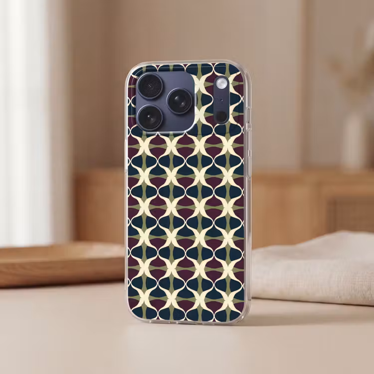 Telefoonhoesje Softcase - Abstract - Retro - Kleurrijk — 3
