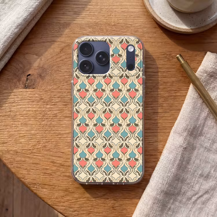 Telefoonhoesje Softcase - Barok - Retro - Kleurrijk — 2