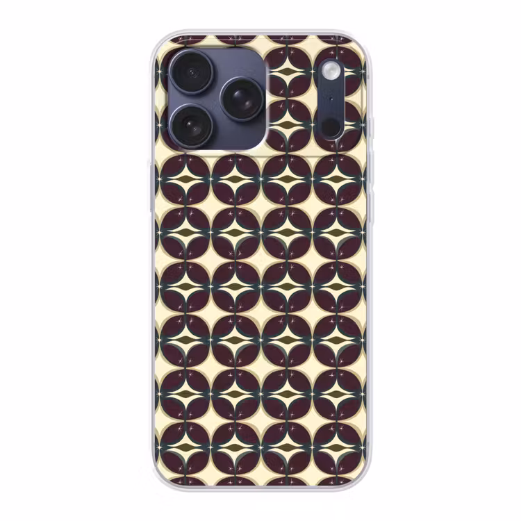 Telefoonhoesje Softcase - Cirkel - Retro - Kleurrijk — 1