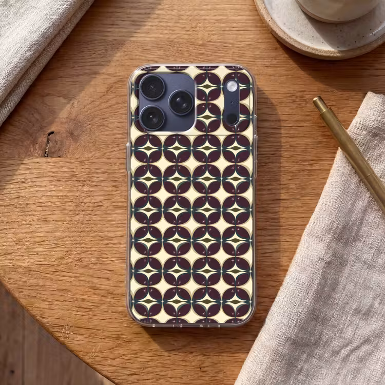Telefoonhoesje Softcase - Cirkel - Retro - Kleurrijk — 2