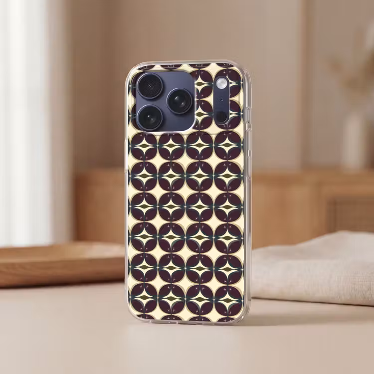 Telefoonhoesje Softcase - Cirkel - Retro - Kleurrijk — 3