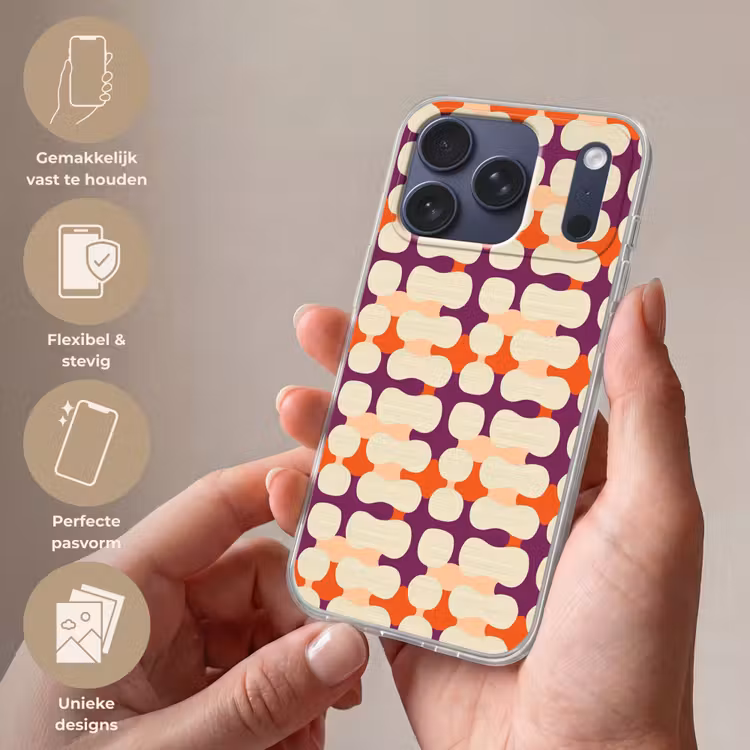 Telefoonhoesje Softcase - Modern - Patroon - Kleurrijk — 4
