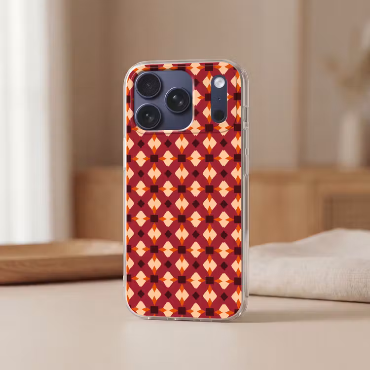 Telefoonhoesje Softcase - Retro - Patroon - Kleurrijk — 3