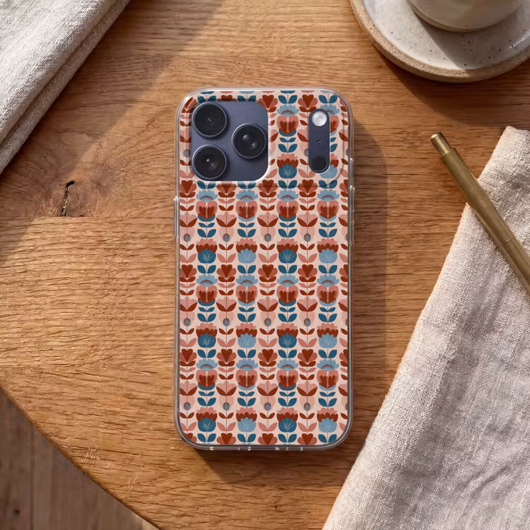 Telefoonhoesje Softcase - Vintage - Motief - Kleurrijk — 2
