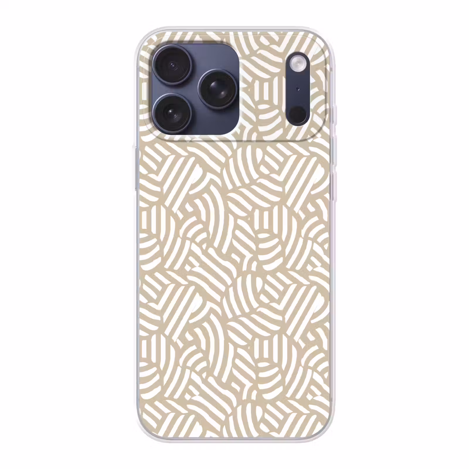 Telefoonhoesje Softcase - Abstract - Modern - Beige — 1