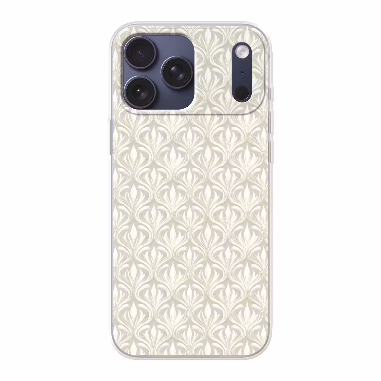Telefoonhoesje Softcase - Barok - Patroon - Beige — 1