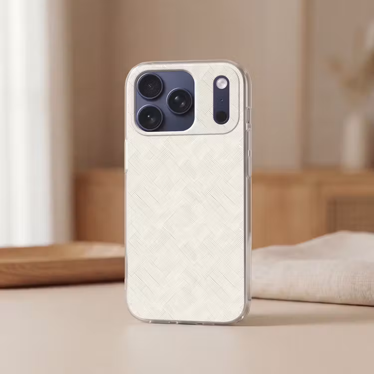 Telefoonhoesje Softcase - Textuur - Abstract - Beige — 3
