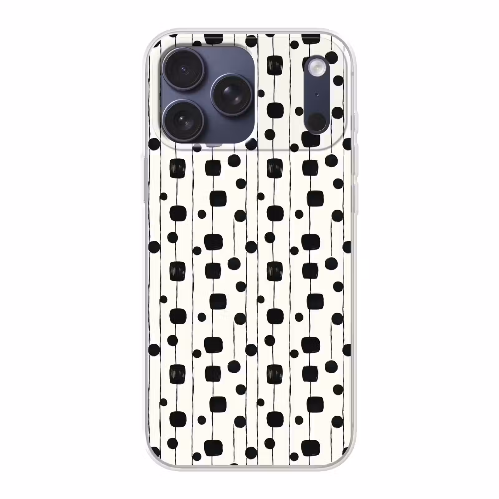 Telefoonhoesje Softcase - Grafisch - Modern - Zwart — 1