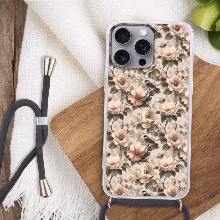 Telefoonhoesje met koord - Klassiek - Vogels - Kleurrijk — 3