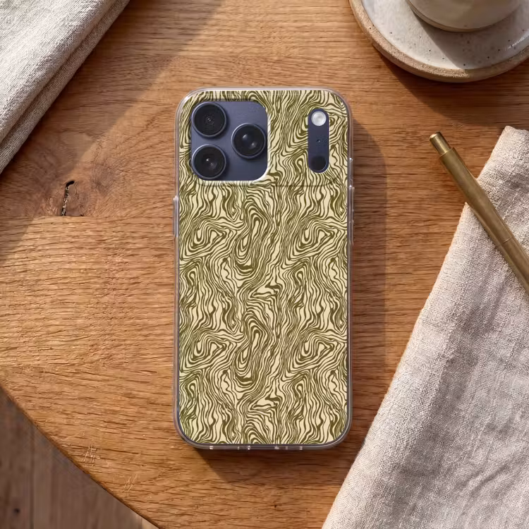Telefoonhoesje Softcase - Abstract - Marmer - Groen — 2